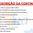 Cortina Block 6 Metros Blecaute Corta Luz Blackout Tecido - C