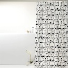 Cortina Box Banheiro Pvc Impermeável C/ Ganchos 198x180cm Cac