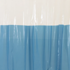 Cortina Box Para Banheiro Pvc 198x180cm Antimofo Azul Escuro