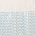 Cortina Box Para Banheiro Pvc 198x180cm Antimofo Bolas Azuis