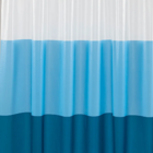 Cortina Box Para Banheiro Pvc 198x180cm Antimofo Faixas Azul