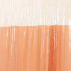 Cortina Box Para Banheiro Pvc 198x180cm Antimofo Salmão