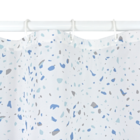 Cortina de Box Poliéster Azul e Branco 200x180cm Terrazo Sensea