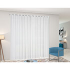 Cortina Branca De Voil Lisa 2m X 1,40m Para Sala / Quarto De