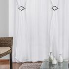 Cortina Branca Para Sala / Quarto Com Voal 3m X 2,80m Varão S