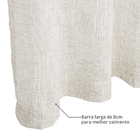 Cortina Brisa Bege 2,60x1,80m 2 Folhas Belchior