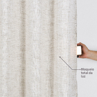 Cortina Brisa Bege 4,50x2,50m 2 Folhas Inspire