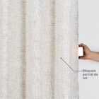 Cortina Brisa com Forro Bege 2,60x1,80m 2 Folhas Belchior