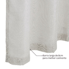 Cortina Brisa com Forro Cinza 2,60x1,80m 2 Folhas Belchior