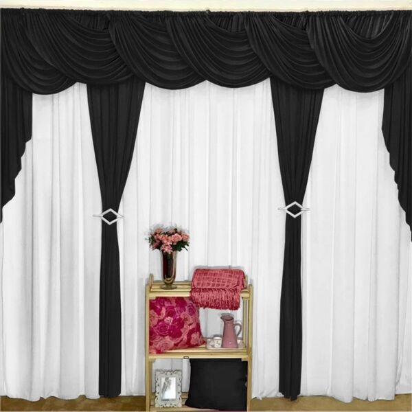 Cortina Brisa Para Varão Em Malha 3 00m X 2 60m Sala Quarto -