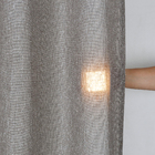 Cortina Bruges Bege 4,00x2,60m 2 Folhas Beca Decor