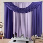 Cortina Casa Dona Espanha Roxo Com Lilás 300x280cm