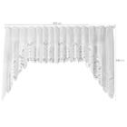 Cortina Cascata Clássica Arabescos 3x1m Bandô Para Janela De