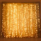 Cortina Cascata De Luz 4x3m 900 Leds Branco Quente Natal 127v