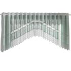 Cortina Cascata De Renda Para Cozinha Pistache Color Interlar