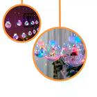 Cortina Cascata Noel Bolas Quente 160l Biv 3m Decoração Ilumi