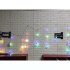 Cortina Cascata Noel Bolas Quente 160l Biv 3m Decoração Ilumi