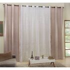 Cortina Celeste 2 60m X 1 60m Cetim Amassadinho - Avelã