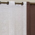 Cortina Celeste 2 60m X 1 60m Cetim Amassadinho - Tabaco