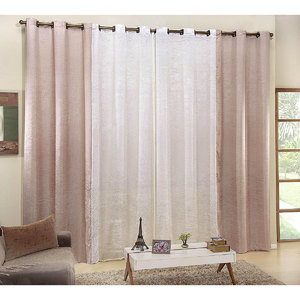 cortina cetim amassado para sala ou quarto 4m x 2 70m para varao de 3 metros simples