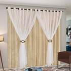 Cortina Cetim Voil Com Presilhas Cecília Para Sala Quarto 4 0