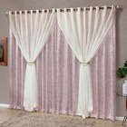 Cortina Cintylante 2 Metros Cetim Amassado Sala Quarto Para V