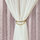 Cortina Cintylante 3 Metros Cetim Amassado Sala Quarto Para V