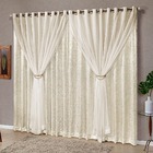 Cortina Cintylante 4 Metros Cetim Amassado Sala Quarto Para V