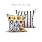 Cortina Cinza De Varão Tecido Jacquard 4 Metros X 2,80 Metros