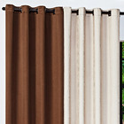 Cortina Clarissa Tabaco/palha 3 00m X 2 60m - Para Varão Simp