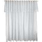 Cortina Clássica 3,50m X 2,20m  Branca Irlanda Bandô 60cm Int