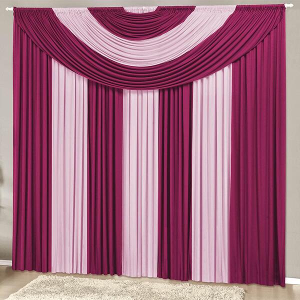 Cortina Com Bandô Suprema Em Malha Gel 3,00m X 2,80m Para Var