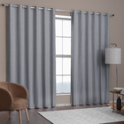 Cortina Com Blackout Beta Branyl Varão 2 Folhas 2,60X2,30cm Cinza