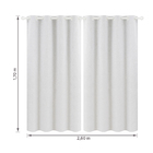 Cortina Com Blackout Zeus Vestis Ilhós 2 Folhas 1,30X1,70m Branco