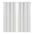 Cortina Com Blackout Zeus Vestis Ilhós 2 Folhas 1,30X2,30m Branco