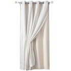 Cortina Com Tecido Voil Linho E Forro Blackout 70% 180x260cm