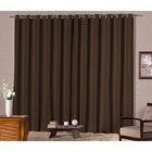Cortina Corta Luz De Tecido Tabaco Lisa 3m X 2,80m Avelã Para