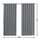 Cortina Corta Luz Veludo Titânio 3,60x2,54m Inspire