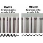 Cortina Cozinha Duplex 3 00 X 1 20 Bella Janela - Branco