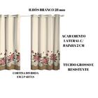 Cortina Cozinha Estampada - Diversos Modelos Floral Isabela