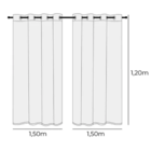Cortina Cozinha Novara Bella Janela 3,00m X 1,20m