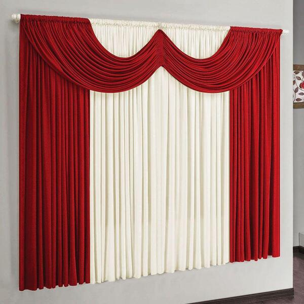 Cortina Dakar Varão Simples Malha Gel 4,00m X 2,80m - Vermelh