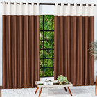 Cortina Dandara Tabaco/palha 3 00m X 2 50m - Para Varão Simpl