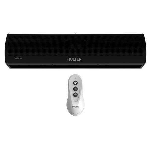 Cortina De Ar Hulter 90 Cm Com Controle Preta - 220v