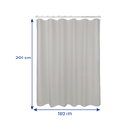 Cortina de Box Poliéster Bege 200x180cm Trench Sensea