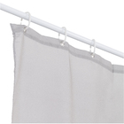 Cortina de Box Poliéster Branca e Azul 1,80x1,98m Bella Casa