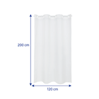 Cortina de Box Poliéster Branco 200x120cm Neo Sensea