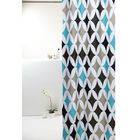 Cortina de Box Poliéster Colorida 198X180cm Bella Casa