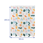 Cortina de Box Poliéster Multicolorido 200x180cm Kids Sensea