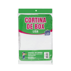Cortina de Box Polietileno Branca 1,80x1,35m Plast-Léo